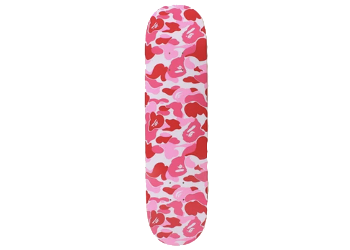 BAPE ABC Skateboard Deck Pink