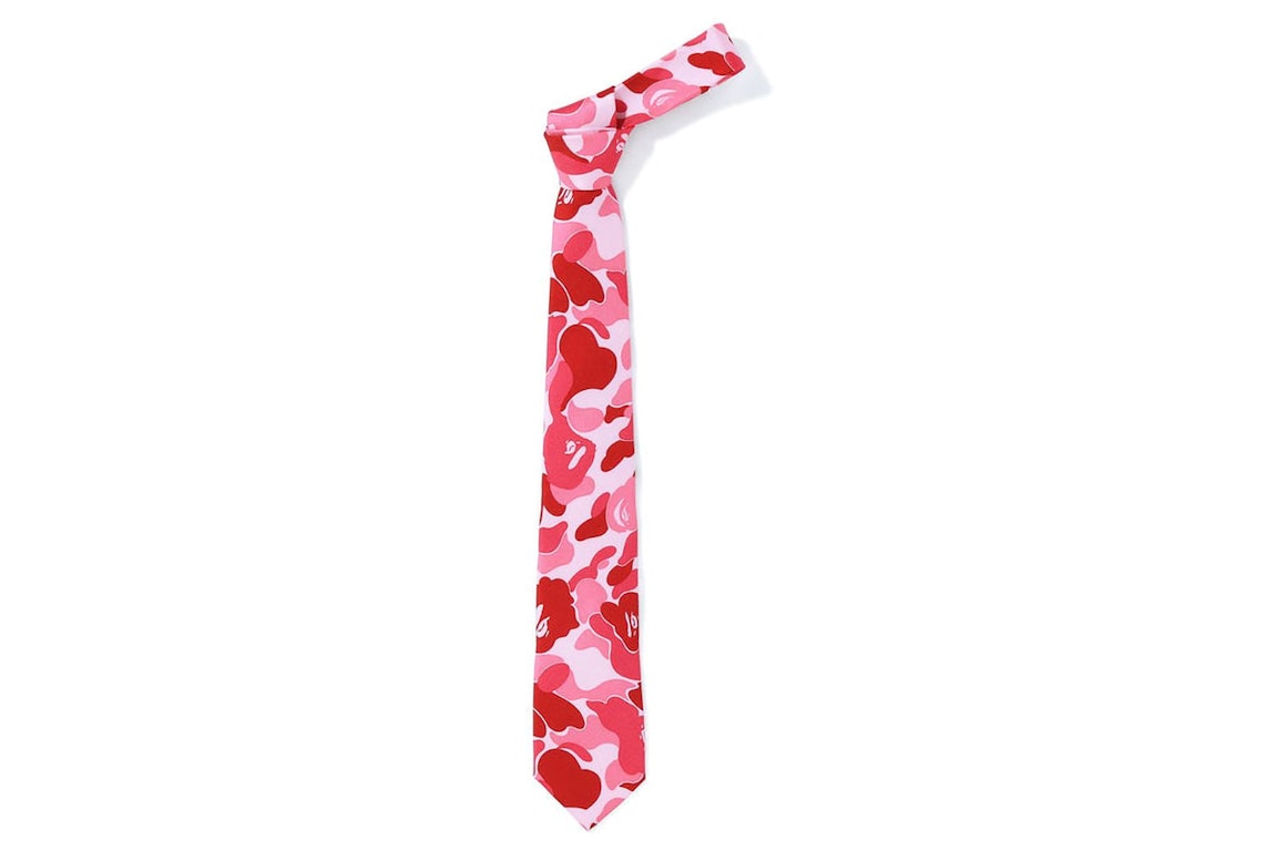 Pre-owned Bape Abc Tie (ss23) Pink