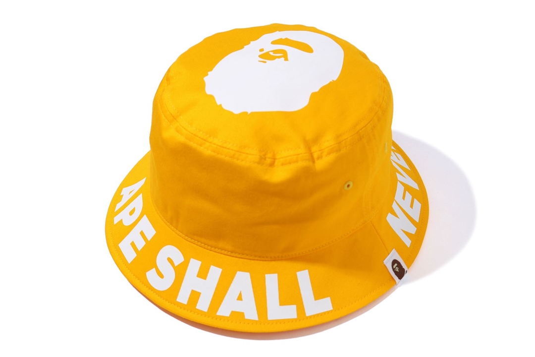 BAPE ASNKA Bucket Hat Yellow Men's - SS20 - US