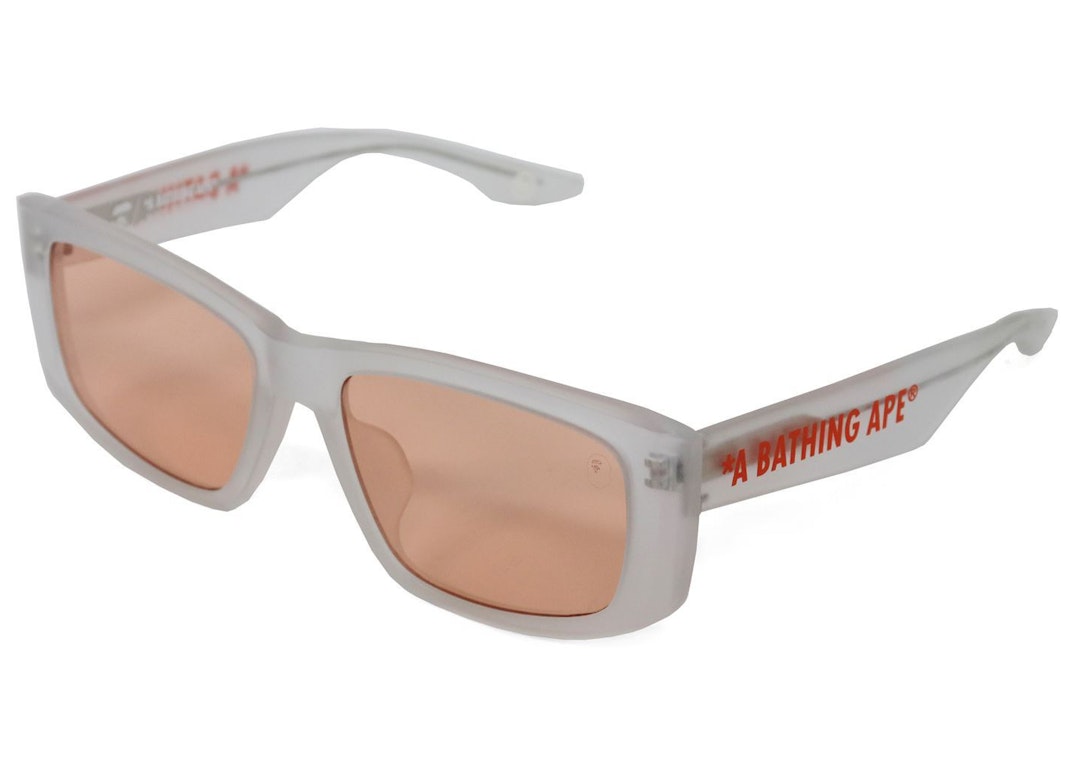 Pre-owned Bape Acetate 6 Sunglasses (fw21) Orange