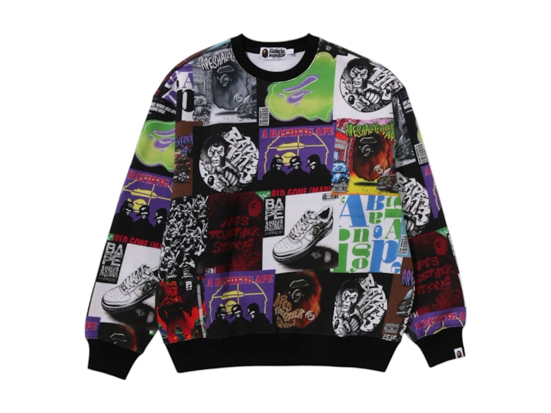 BAPE Album Monogram Crewneck Multicolore