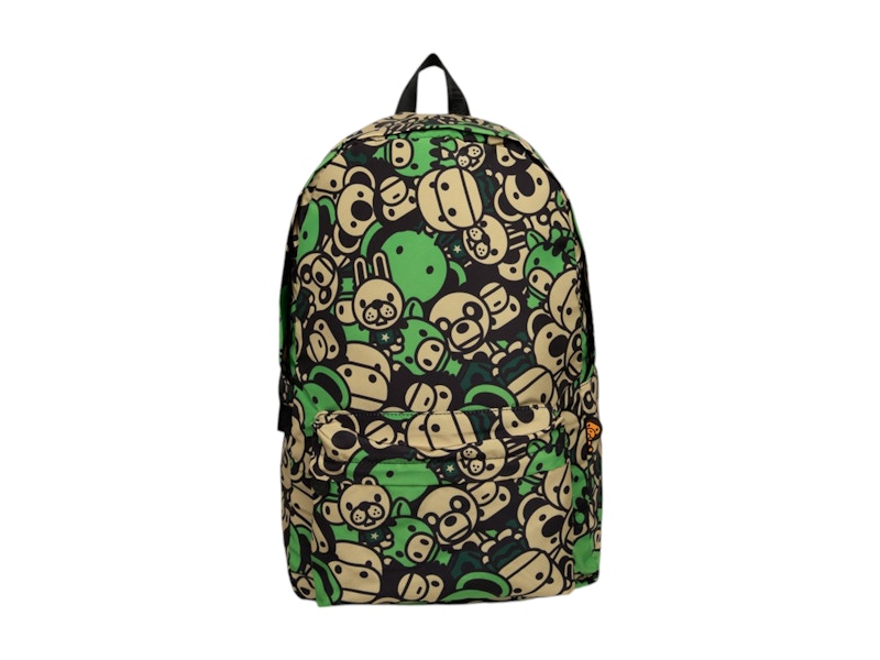 Pre-owned Bape All Friends Large Backpack In Multi
