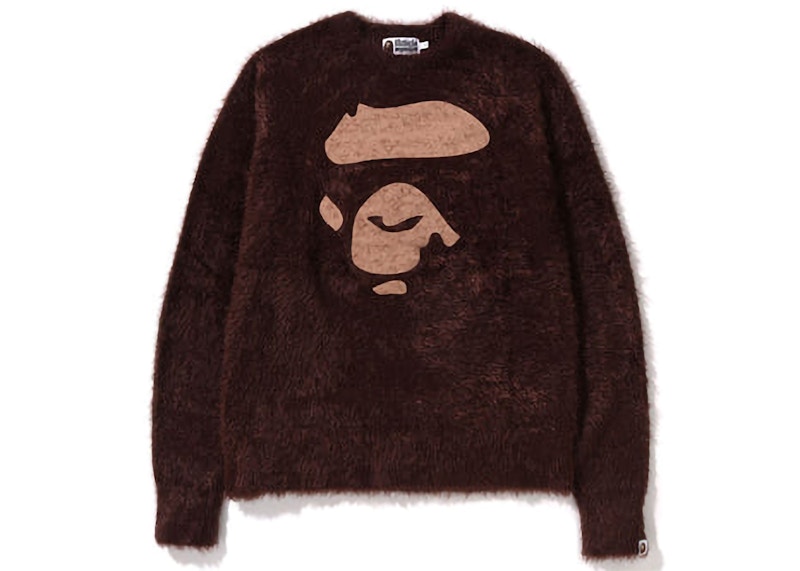 BAPE Ape Face Knit Brown Men's - FW22 - US