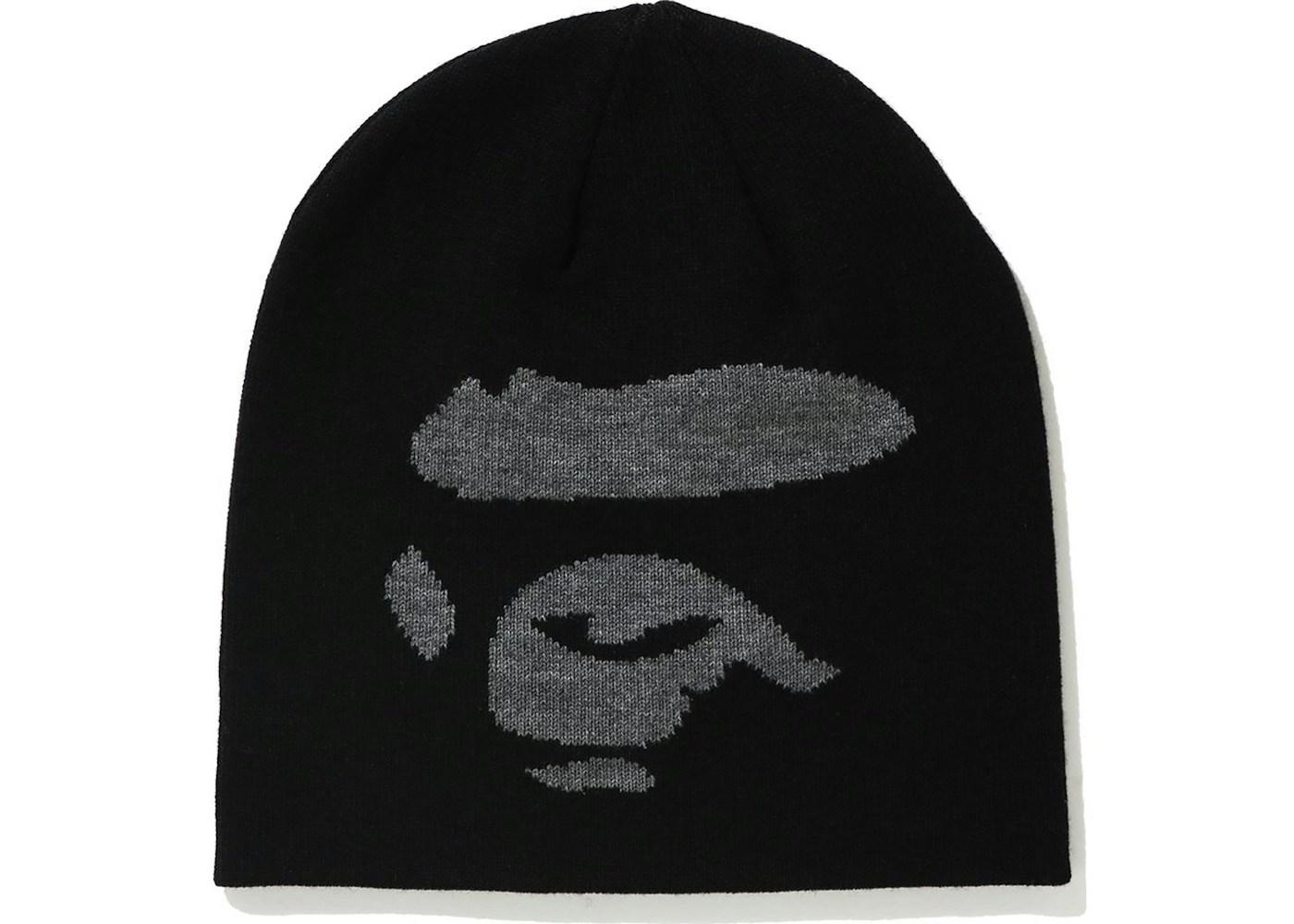 BAPE Ape Face Knit Cap Black FW20