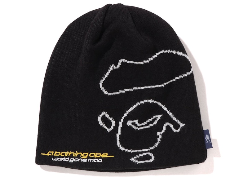 BAPE Ape Face Knit Cap (SS23) Black