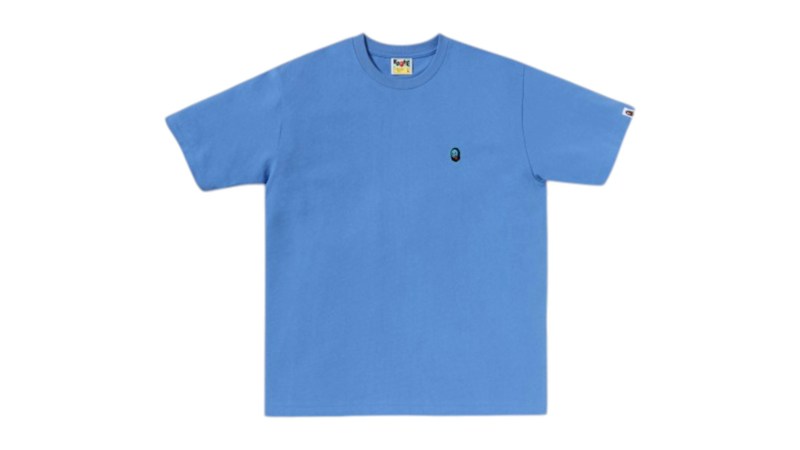 BAPE Ape Ghost One Point T-shirt Blue