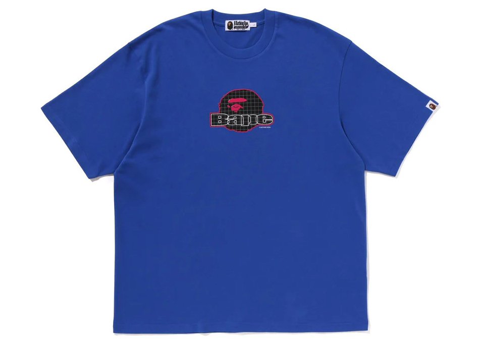 BAPE Ape Head Bape Relaxed Fit Tee Blue Men's - SS23 - US