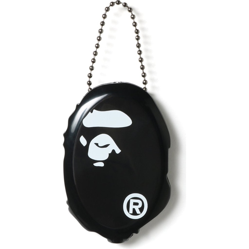 BAPE Ape Head Coin Pouch Black