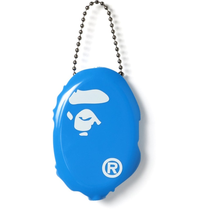 BAPE Ape Head Coin Pouch Blue SS19 TW