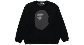 BAPE Ape Head Jacquard Knit Sweater Black