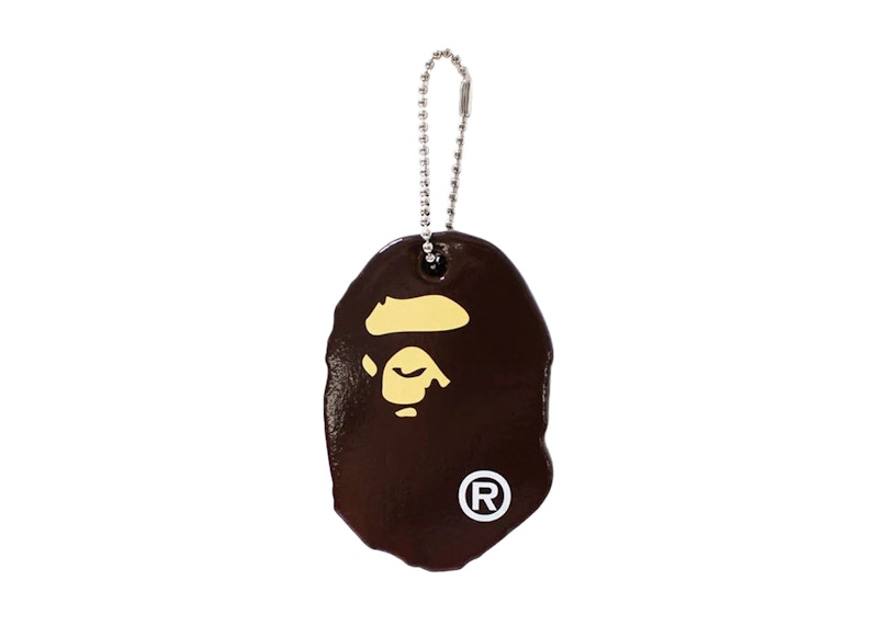 BAPE Ape Head Keychain Brown