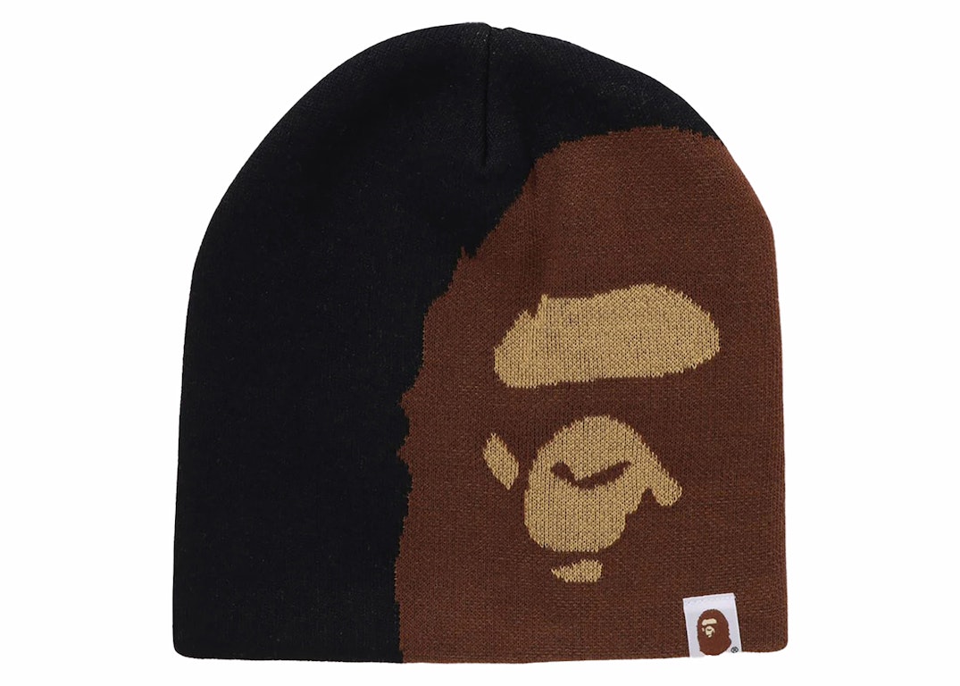 Pre-owned Bape Ape Head Knit Cap Black