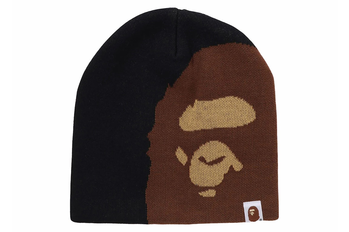 Pre-owned Bape Ape Head Knit Cap Black