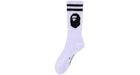 Calze BAPE Ape Head Line Bianco/Nero