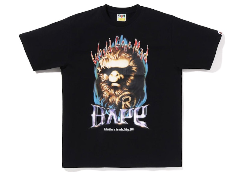 BAPE Ape Head Mad Tee Black Men's - FW22 - US