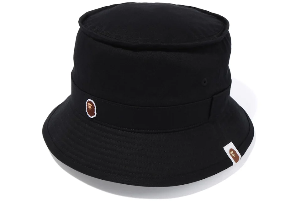 BAPE Ape Head One Point Bucket Hat (SS20) Black
