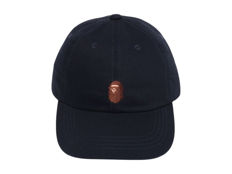 BAPE Ape Head One Point Cap Navy - SS25 - US