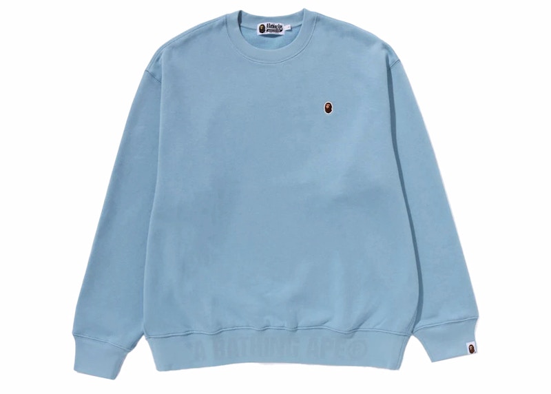 BAPE Ape Head One Point Crewneck Sax