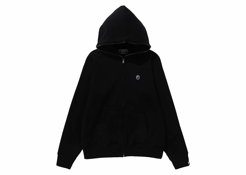 BAPE Ape Head One Point Full Zip Hoodie Black Men's - FW23 - GB