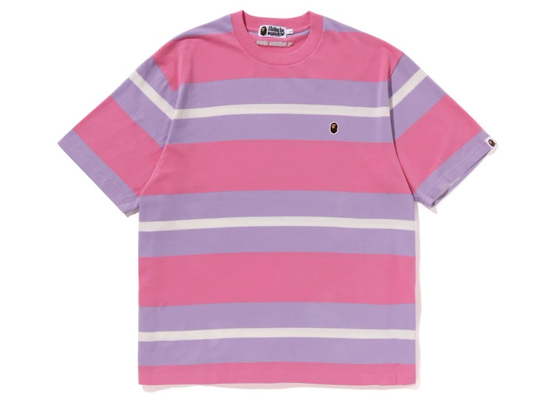 BAPE Ape Head One Point Hoop Tee Purple