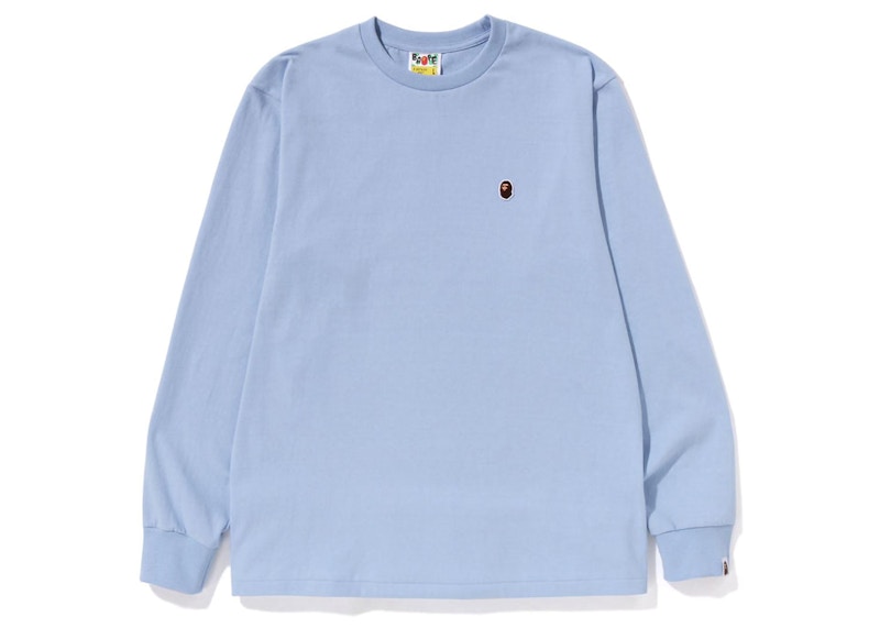BAPE Ape Head One Point L/S Tee (SS23) Sax