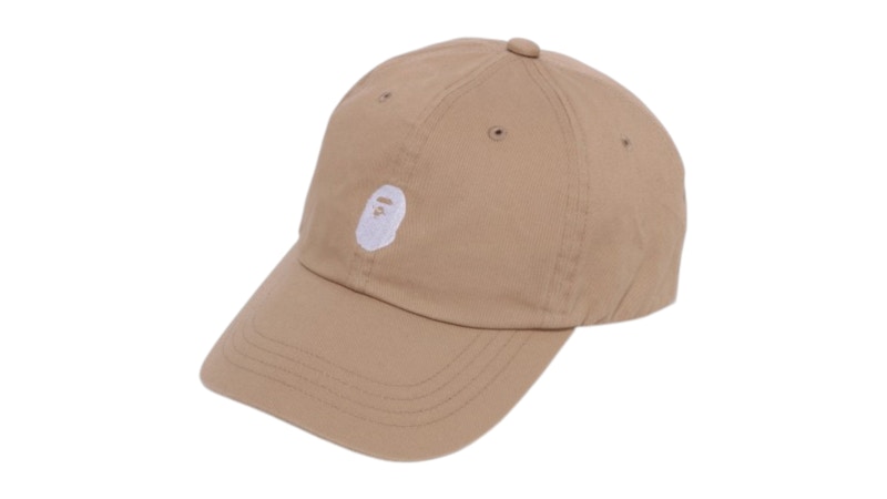 BAPE Ape Head One Point Panel Cap Beige