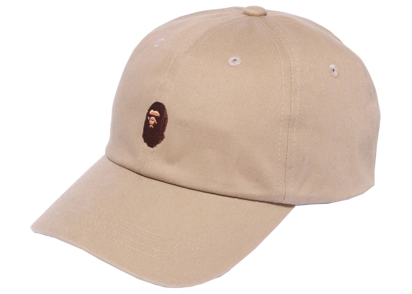 BAPE Ape Head One Point Panel Cap (SS22) Beige