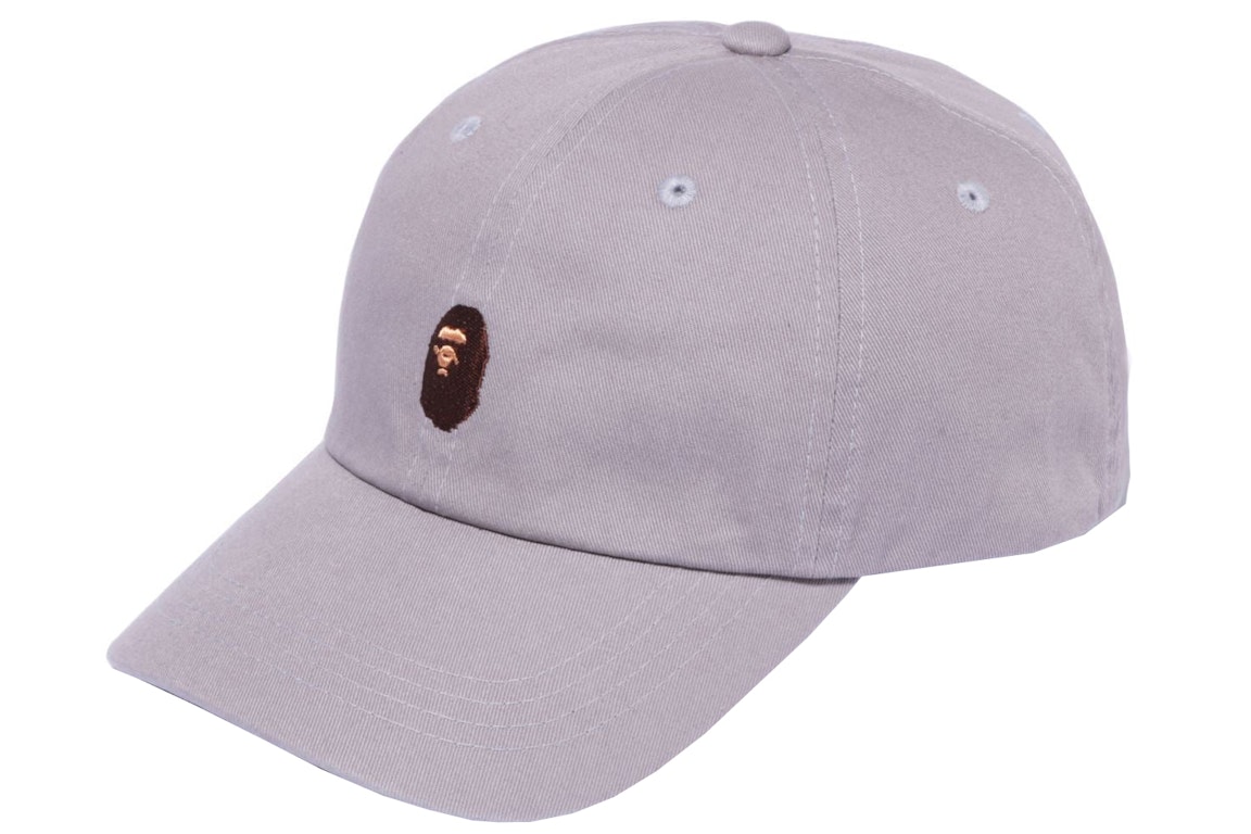 Pre-owned Bape Ape Head One Point Panel Cap (ss22) Gray