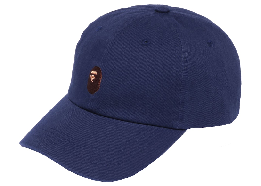 Pre-owned Bape Ape Head One Point Panel Cap (ss22) Navy