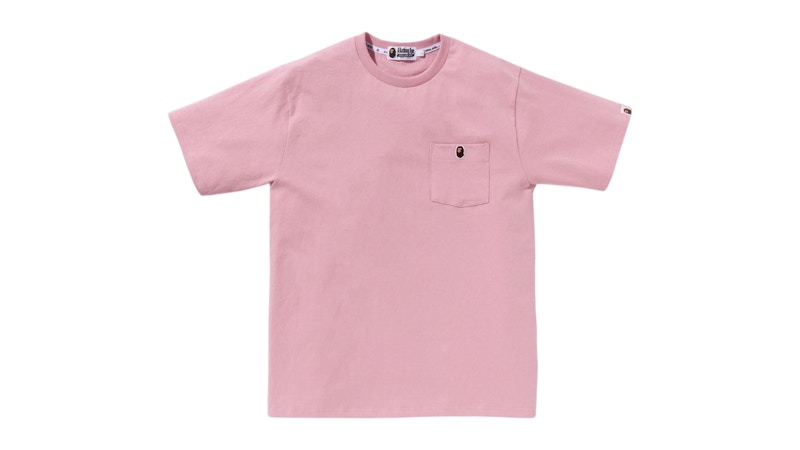 BAPE Ape Head One Point Pocket Tee Rose