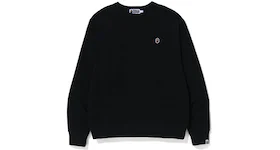 BAPE Ape Head One Point Relaxed Fit Crewneck (SS23) Black