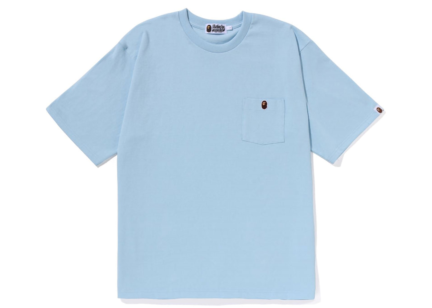 BAPE Ape Head One Point Relaxed Fit Pocket Tee (SS23) Sax Men's