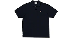 BAPE Ape Head One Point Relaxed Fit Polo Navy