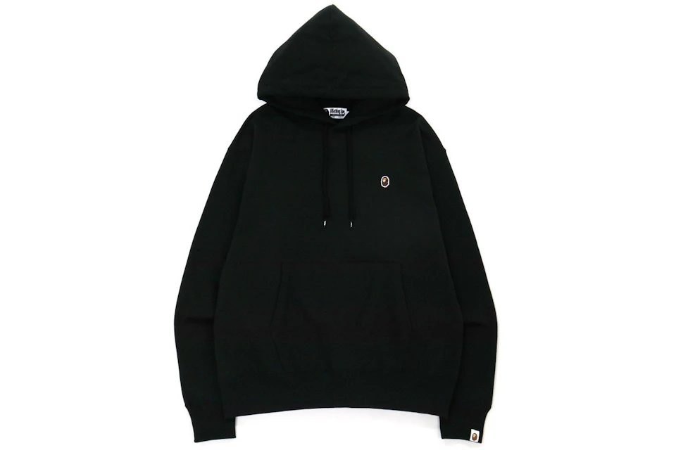 BAPE Ape Head One Point Relaxed Fit Pullover Hoodie Black