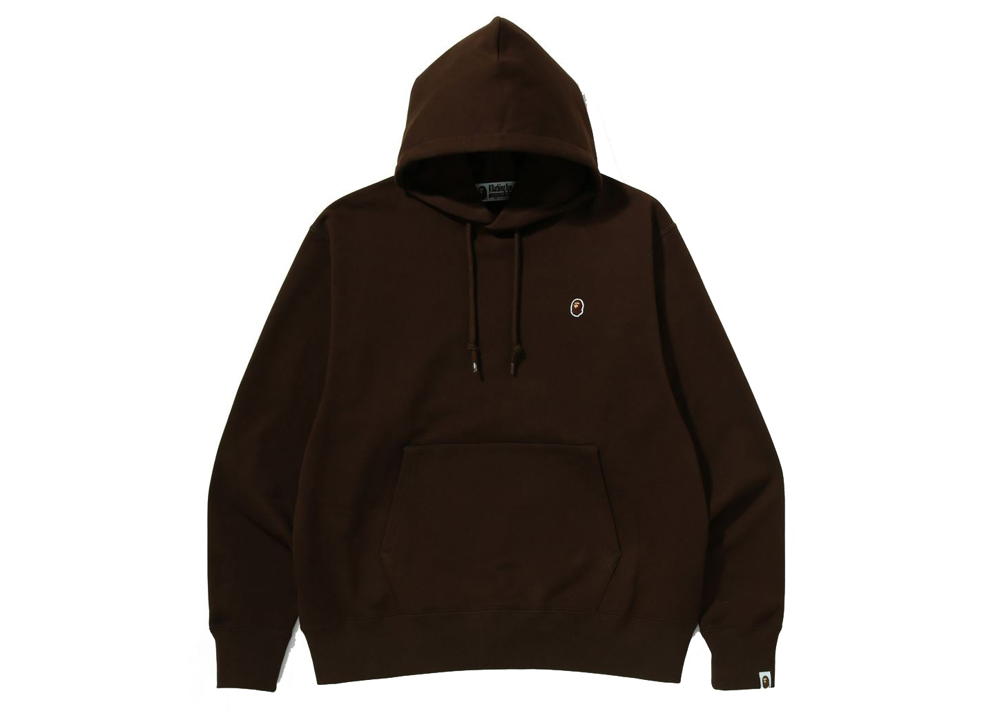 BAPE Ape Head One Point Relaxed Fit Pullover Hoodie Brown Men's