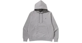 BAPE Ape Head One Point Relaxed Fit Pullover Hoodie Gray