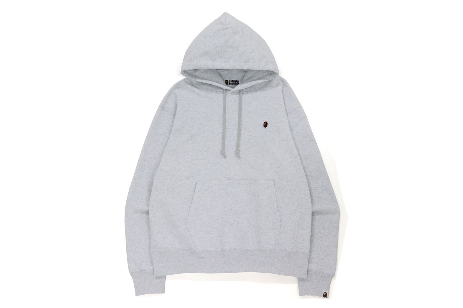 BAPE Ape Head One Point Relaxed Fit Pullover Hoodie Grey Men's
