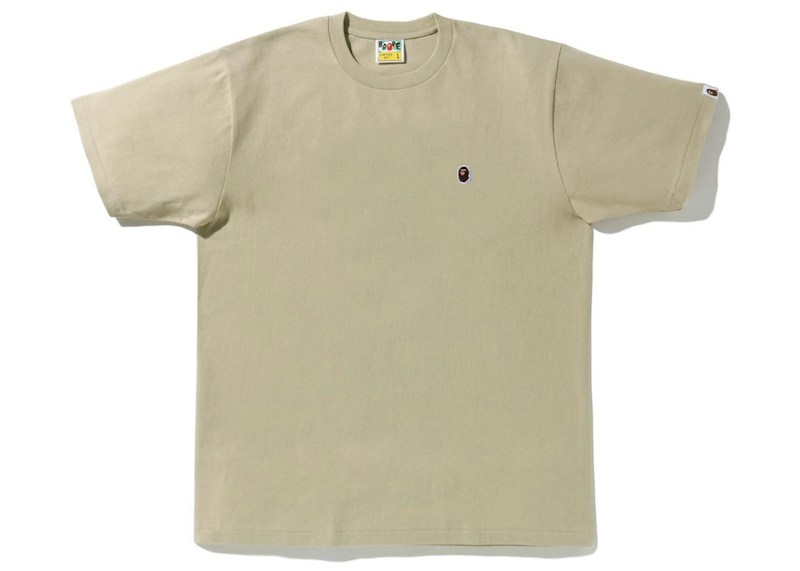 BAPE Ape Head One Point Tee (FW22) Beige