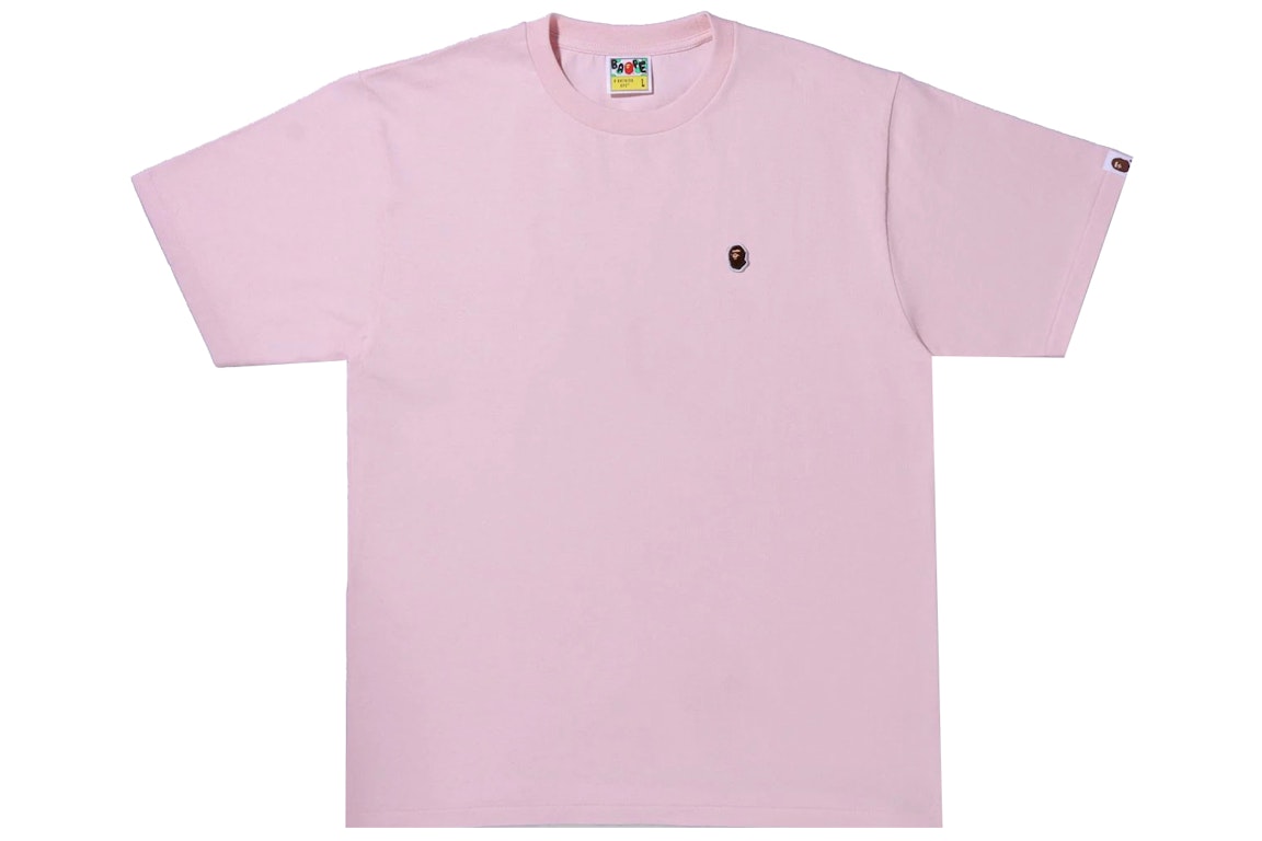 Pre-owned Bape Ape Head One Point Tee Pink