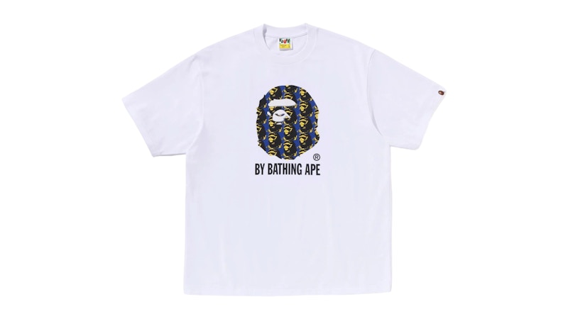 BAPE Ape Head Pattern By Bathing Ape Relaxed Fit Tee White