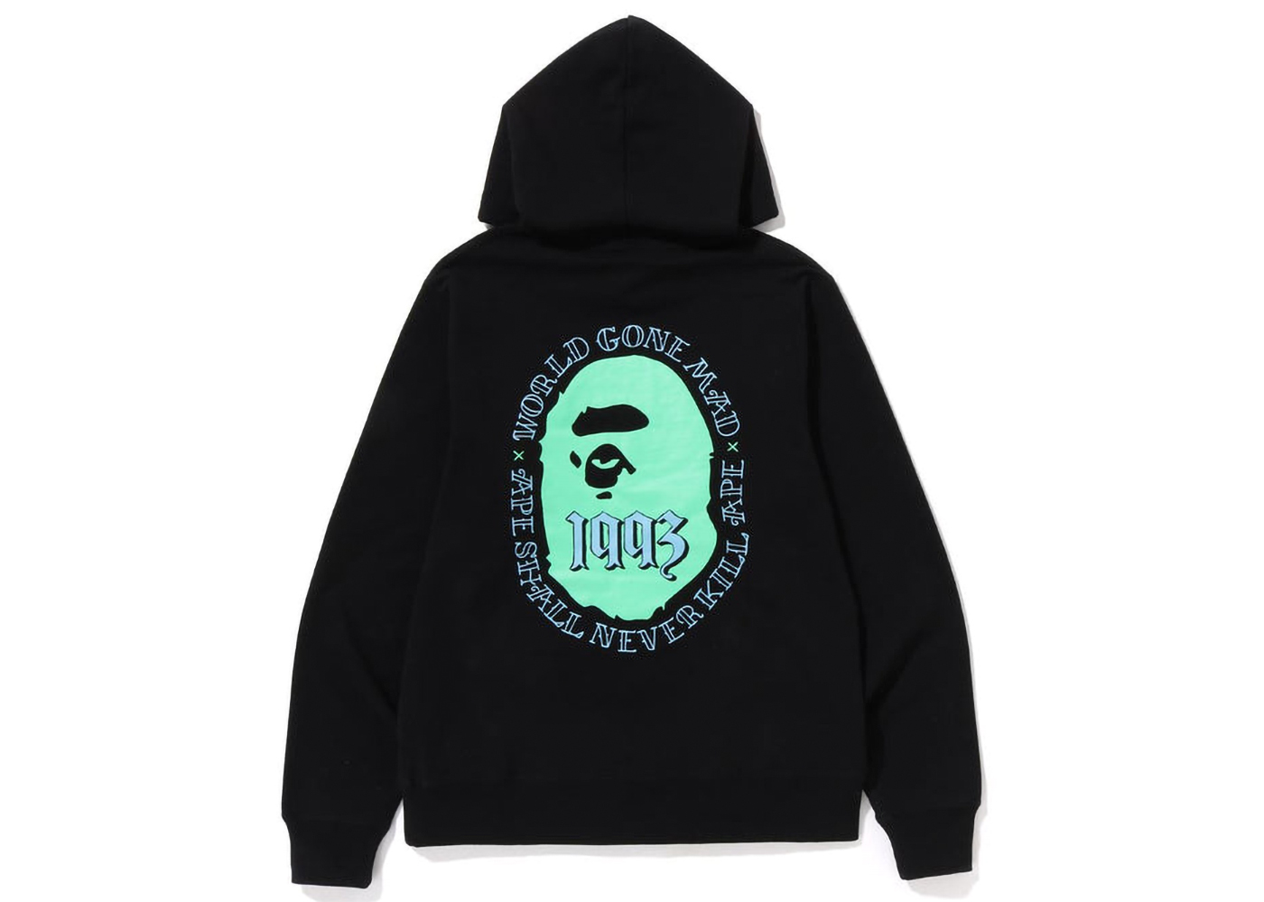 BAPE Ape Head One Point Relaxed Fit Pullover Hoodie (SS23) Black