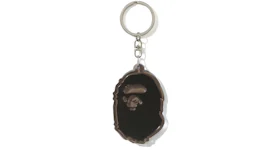 BAPE Ape Head Reflective Keychain Black