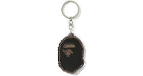 BAPE Ape Head Reflective Keychain Black