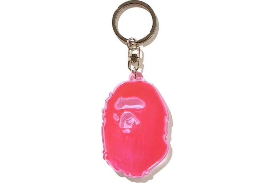 BAPE Ape Head Reflective Keychain (FW20) Pink