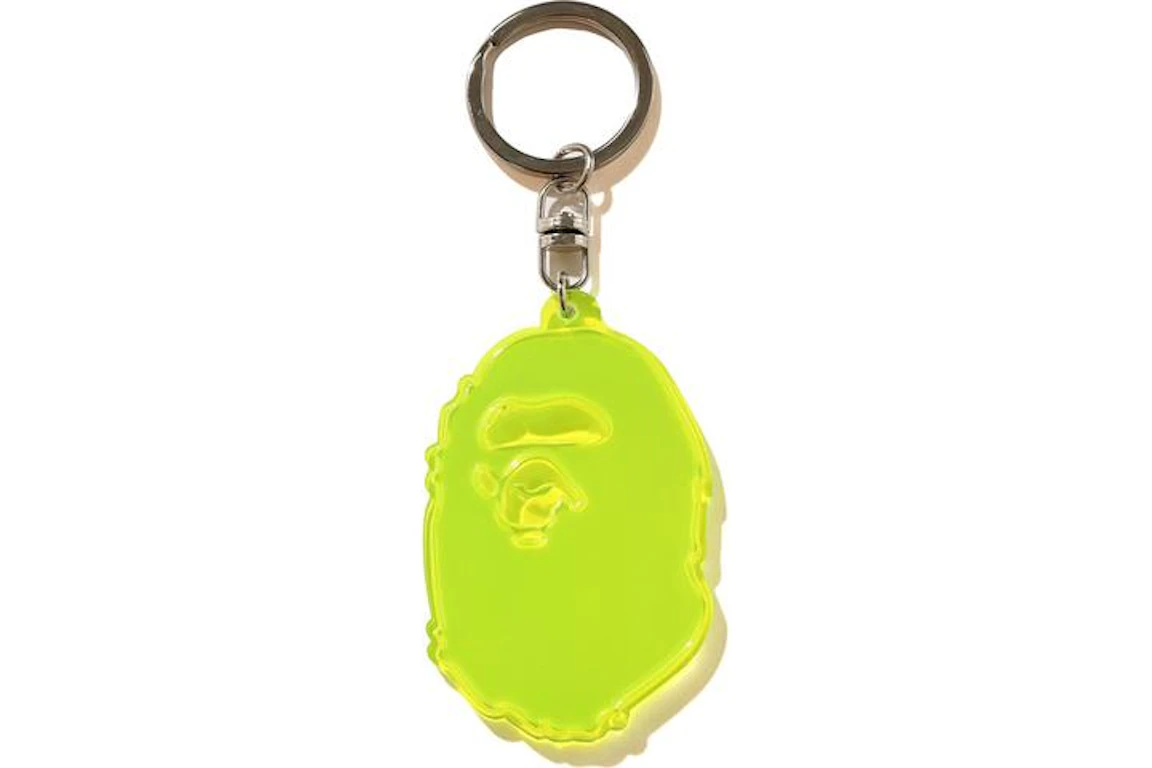 BAPE Ape Head Reflective Keychain (FW20) Yellow