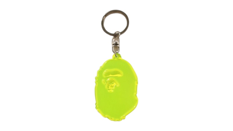 BAPE Ape Head Reflective Keychain (FW26) Yellow
