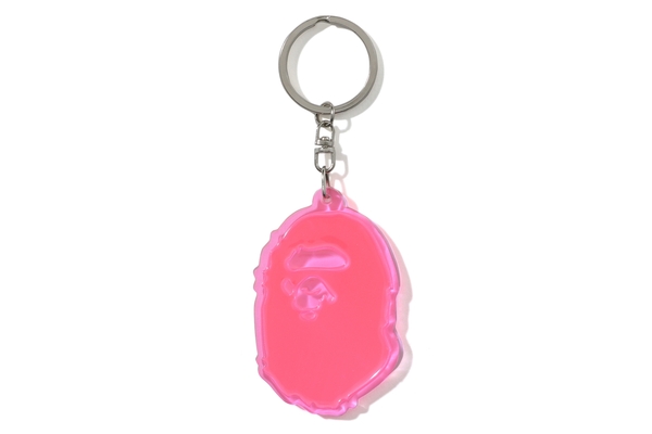 BAPE Ape Head Reflective Keychain Pink - FW19 - US