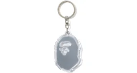 BAPE Ape Head Reflective Keychain White