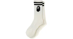 BAPE Ape Head Socks (FW19) White