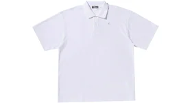 BAPE Ape Head Towelling Relaxed Fit Polo White